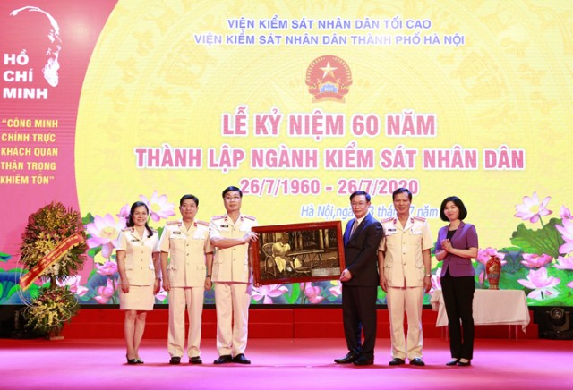 Phó Chủ tịch Phùng Thị Hồng Hà dự kỷ niệm 60 năm thành lập ngành Kiểm sát nhân dân 